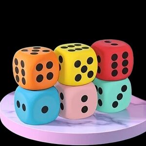 6 Pc Foam Dice Set